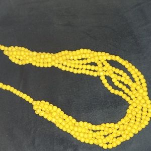 Yellow Beaded Necklace
